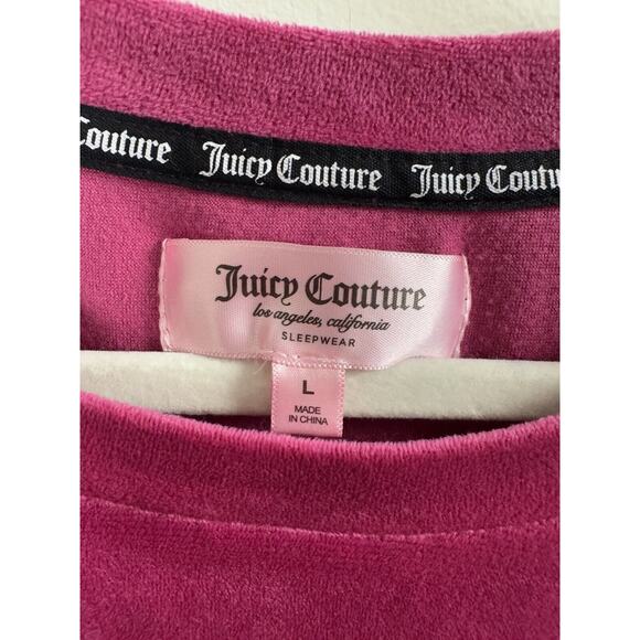 Juicy Couture Pink Label Emblem Embroidered Sweatshirt Retro Y2K Glam Preppy L - Picture 3 of 7